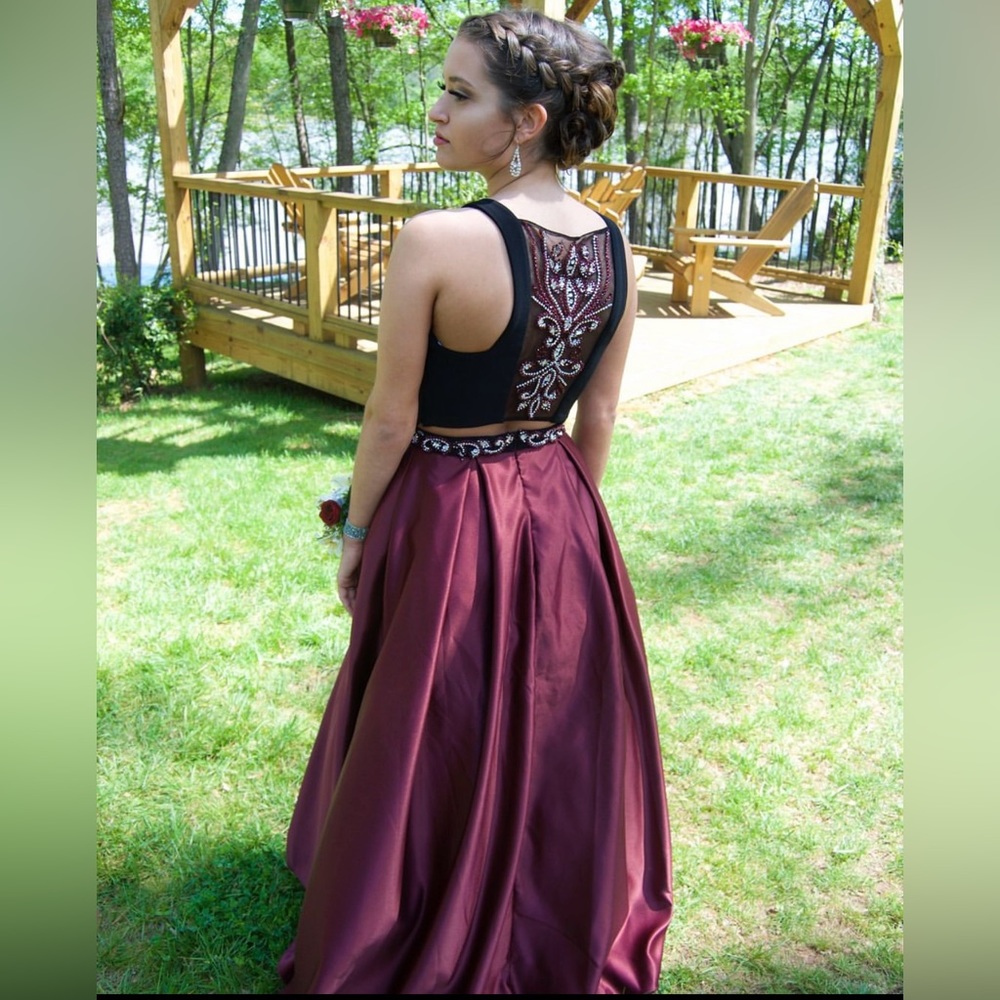2 piece prom dress